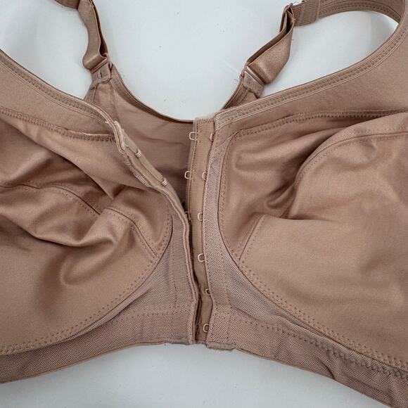 Glamorise Magic Lift Posture Back Support Bra Front Closure Beige 36G - Picture 2 of 7